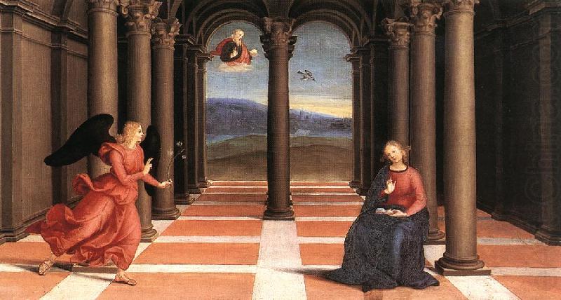 The Annunciation (Oddi altar, predella) t, RAFFAELLO Sanzio